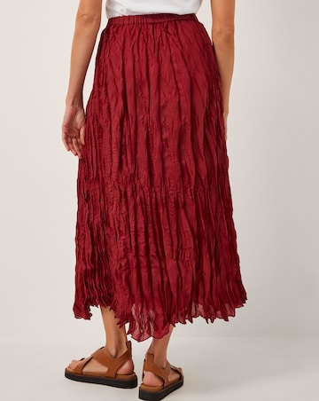Monsoon Odessa Crinkle Maxi Skirt