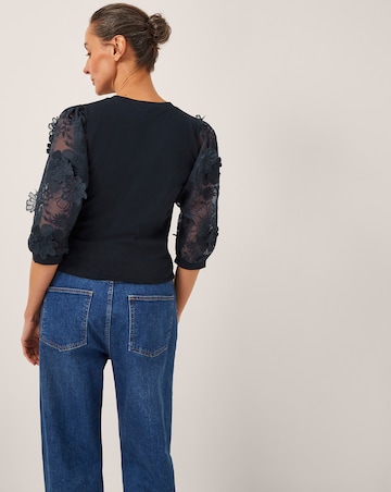 Monsoon Fi Sheer Floral Top