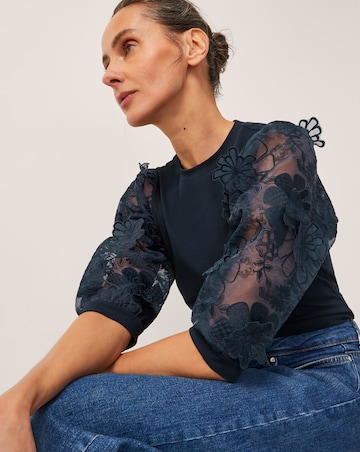 Monsoon Fi Sheer Floral Top
