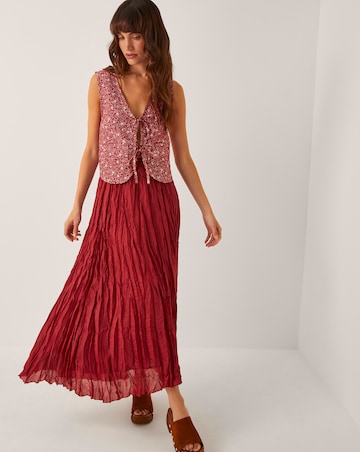Monsoon Felipa Floral Print Waistcoat