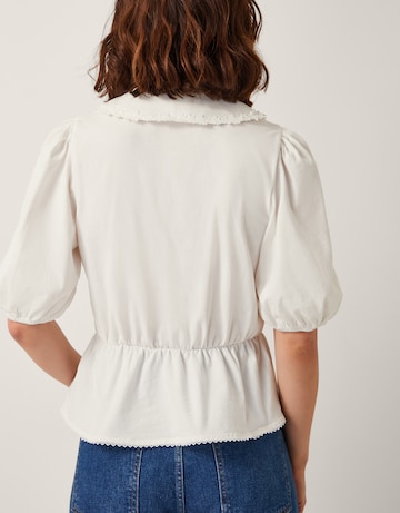 Monsoon Celia Puff Sleeve Collar Blouse