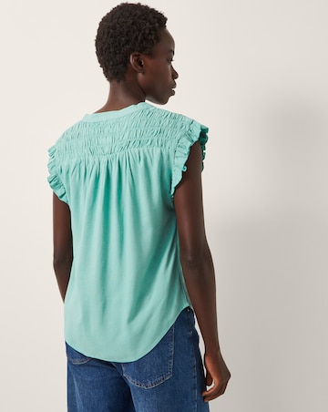 Monsoon Evelyn Sleeveless Smocked Top