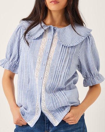 Monsoon Winnie Lace Stripe Shirt