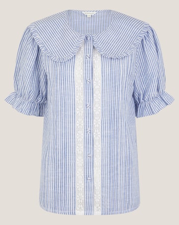 Monsoon Winnie Lace Stripe Shirt