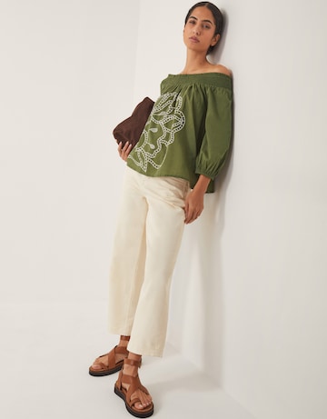 Monsoon Julie Embroidered Bardot Top