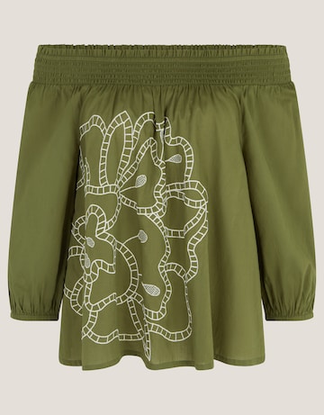 Monsoon Julie Embroidered Bardot Top