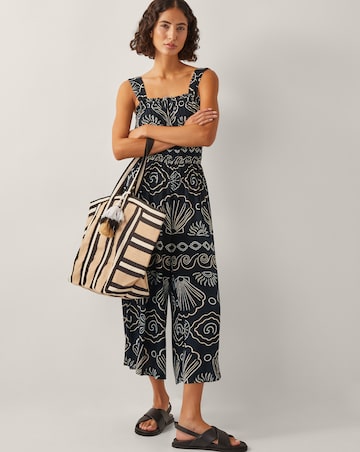 Monsoon Macie Shell Print Jumpsuit