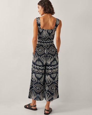 Monsoon Macie Shell Print Jumpsuit
