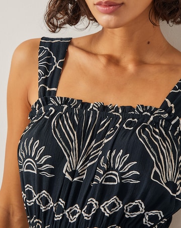 Monsoon Macie Shell Print Jumpsuit