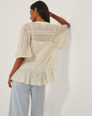 Monsoon Edith Floaty Lace Top