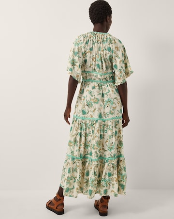 Monsoon Saoirse Floral Tiered Midi Dress