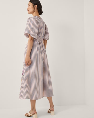 Monsoon Alexis Stripe Midi Dress