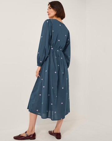 Monsoon Bria Embroidered Midi Dress