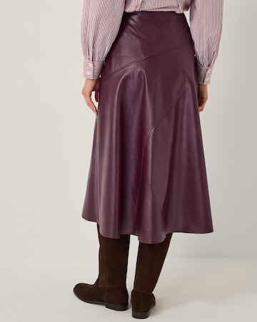 Monsoon Marnie Faux Leather Midi Skirt