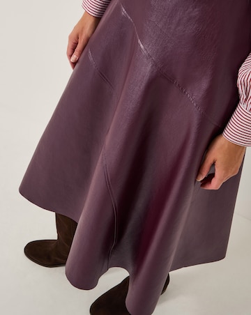 Monsoon Marnie Faux Leather Midi Skirt
