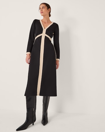Monsoon Paloma Contrast Panel Midi Dress