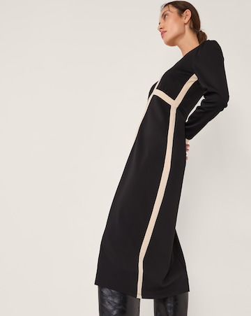 Monsoon Paloma Contrast Panel Midi Dress