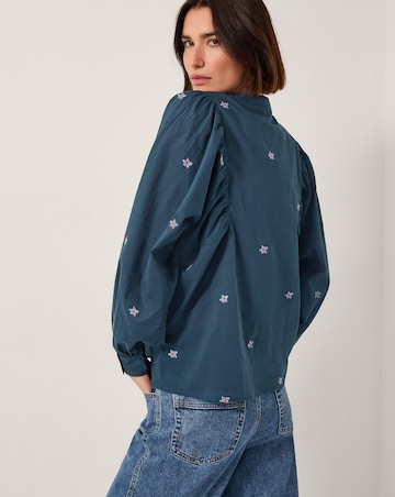 Monsoon Bria Embroidered Blouson Blouse
