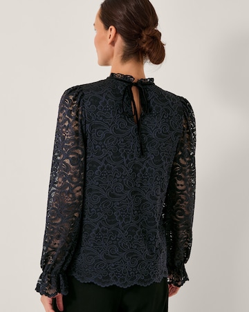 Monsoon Larna Lace Long Sleeve Blouse