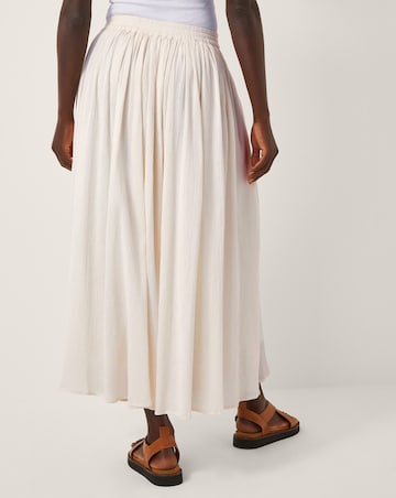 Monsoon Bethany Crinkle Midi Skirt
