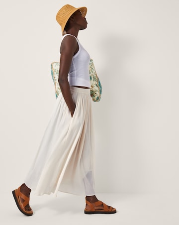 Monsoon Bethany Crinkle Midi Skirt