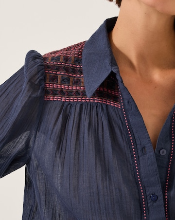 Monsoon Felicity Embroidered Cotton Shirt