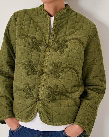 Monsoon Gaia Quilted Corduroy Jacket