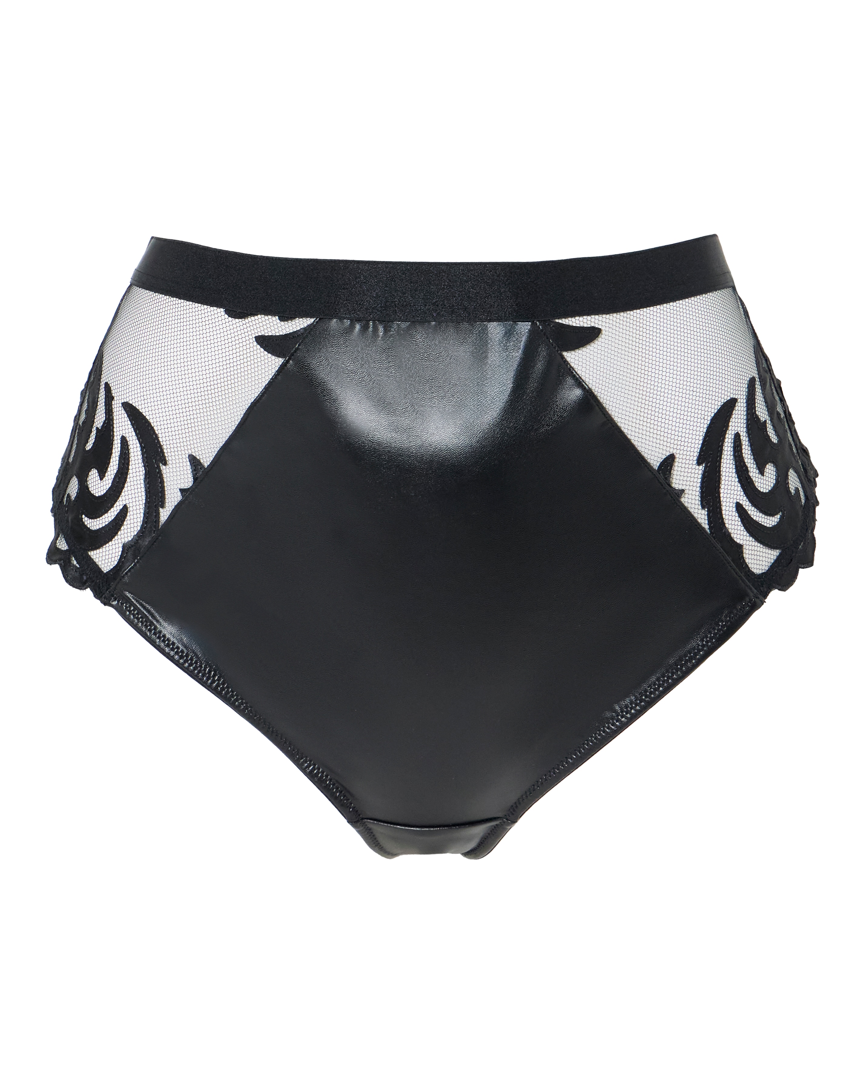 Figleaves Faux Leather Brazillian Brief