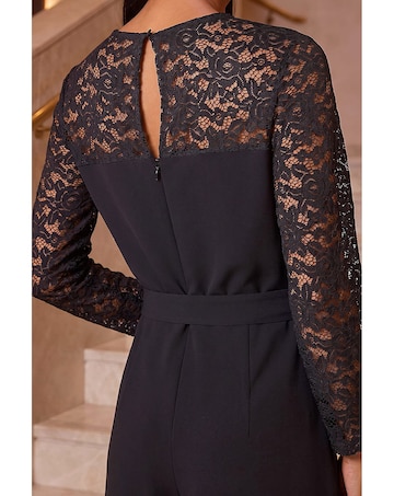 Roman Petite Contrast Stretch Jumpsuit