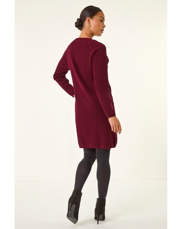 Roman Petite Button Detail Knit Dress