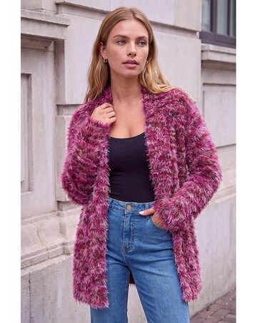 Roman Multi Fluffy Cardigan