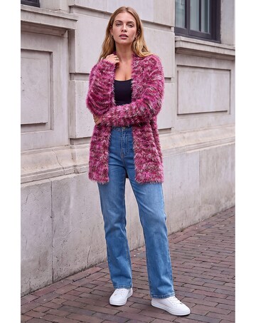 Roman Multi Fluffy Cardigan