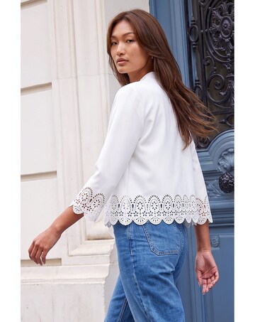 Roman Crepe Cut Out Jacket