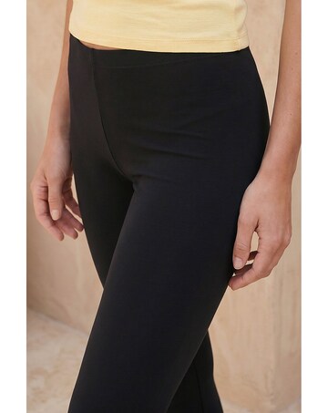 Roman Elastic Waist Cropped Leggings