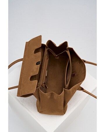 Luella Grey Natalia Tan Suede Tote Bag