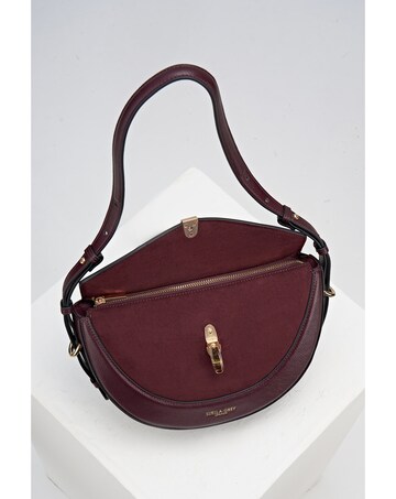 Luella Grey Angelina Black Cherry Multiway Shoulder Saddle Bag