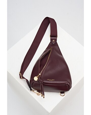 Luella Grey Darla Black Cherry Sling Crossbody