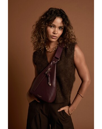 Luella Grey Darla Black Cherry Sling Crossbody