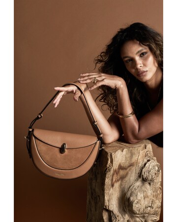 Luella Grey Angelina Tan Multiway Shoulder Saddle Bag