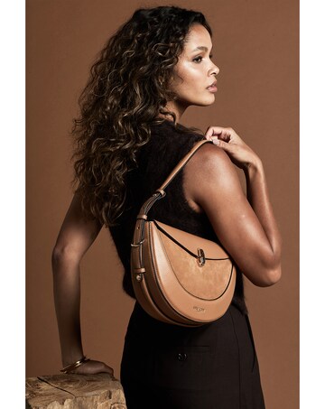Luella Grey Angelina Tan Multiway Shoulder Saddle Bag