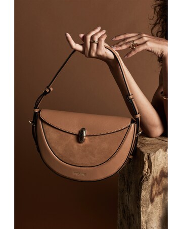 Luella Grey Angelina Tan Multiway Shoulder Saddle Bag