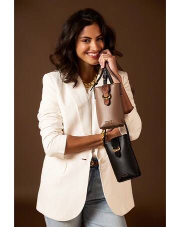 Luella Grey Wren Black Phone Bag