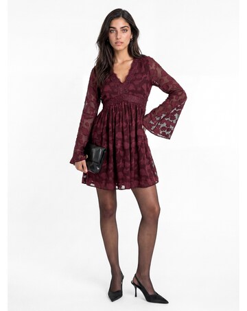 Lovedrobe Floral Burnout Mini Dress