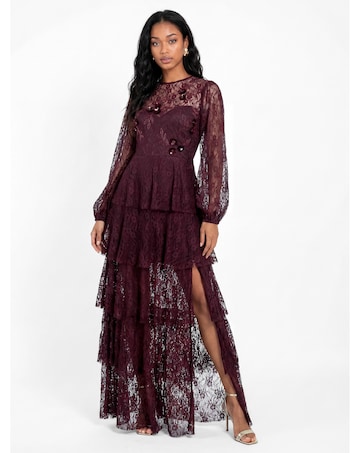 Maya Deluxe Embellished Lace Dress