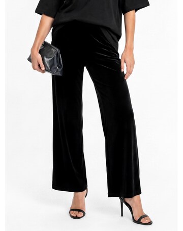 Lovedrobe High Waist Velvet Trousers