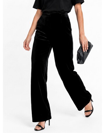Lovedrobe High Waist Velvet Trousers