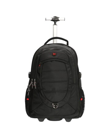 Enrico Benetti Cornell Polyester 17" Laptop Trolley Backpack