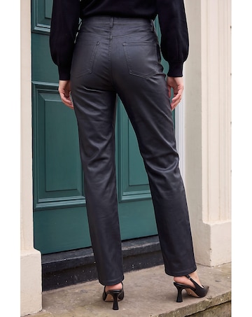 Roman Denim Coated Straight Leg Jean