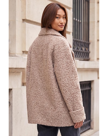 Roman Textured Double Breasted Coat