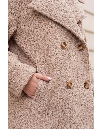 Roman Textured Double Breasted Coat